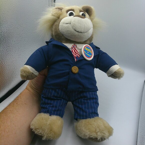 Vintage 1999 BUBBA FOR PRESIDENT 12" Plush Politcal Talking Bear by Mattel EUC - Picture 1 of 4